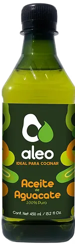 Aleo 100% Pure Avocado Oil 450ml bottle, orange label