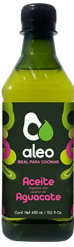 Aleo Vegetable Oil with Avocado Oil 450ml bottle, pink label