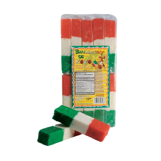 Banderitas de Koko Selecta package with tri-color pieces