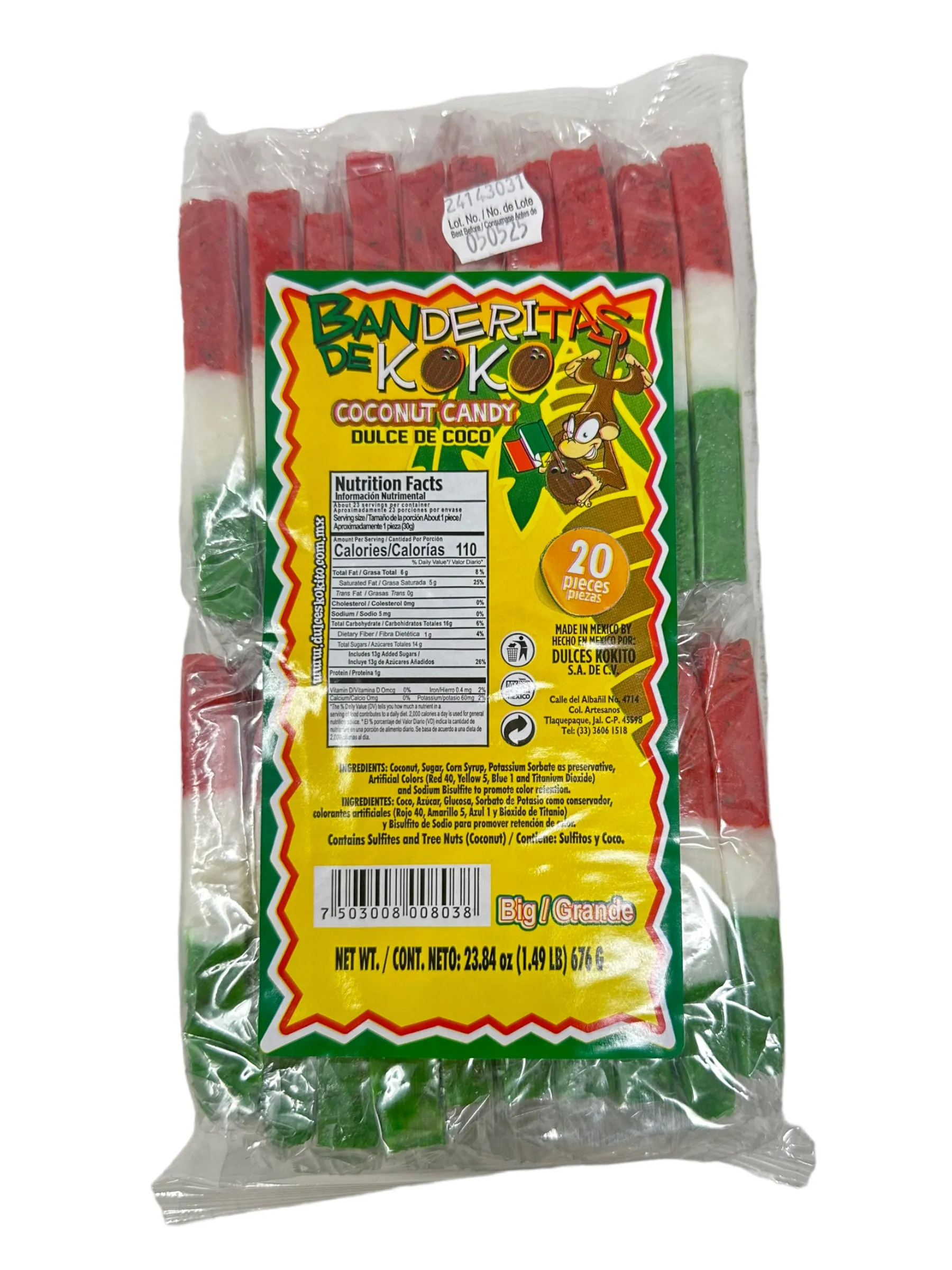 Banderitas de Koko 20-piece Grande bag, 676g