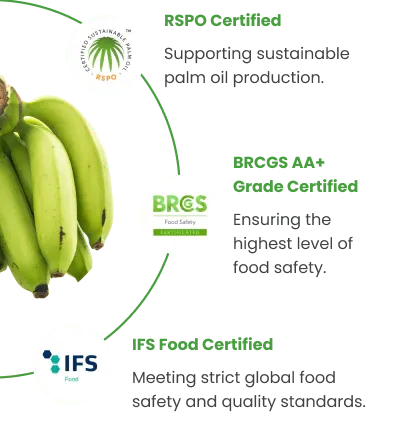 LuLu certifications mobile view showing RSPO BRCGS and IFS badges