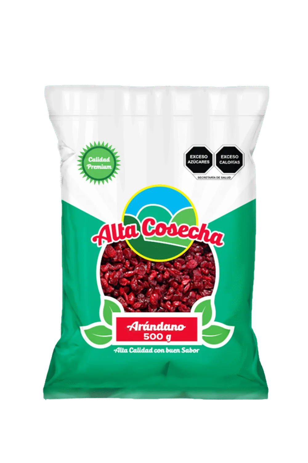 Alta Cosecha dried cranberry 500g bag product render