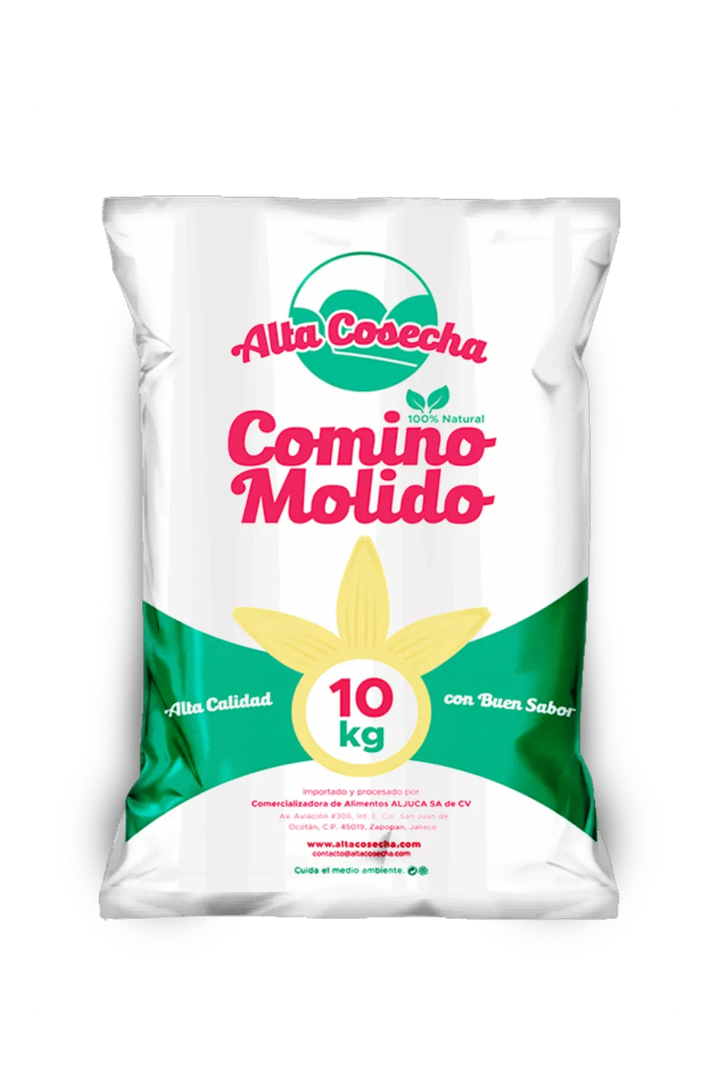 Alta Cosecha ground cumin 10kg bag product render