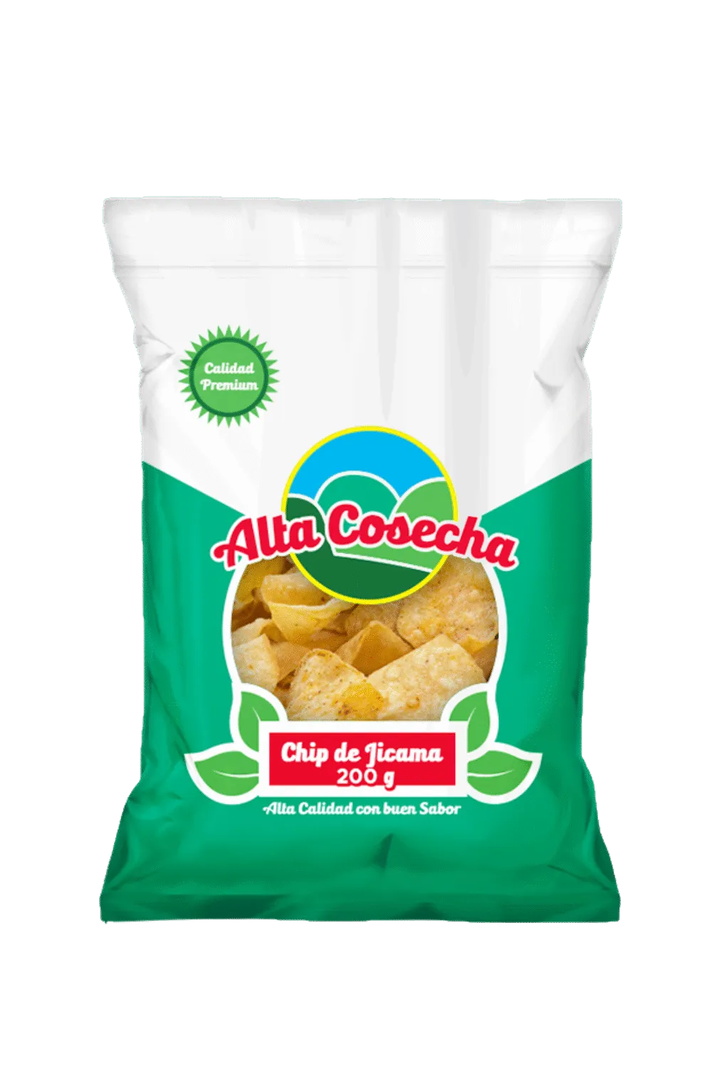 Alta Cosecha jicama chips 200g bag product render
