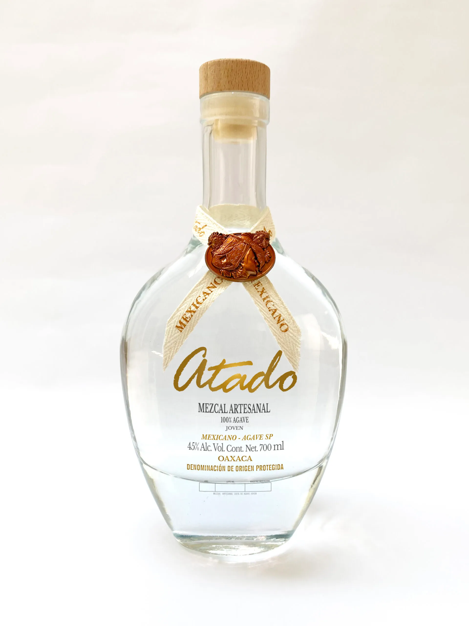Mexicano 45% bottle front view on white background
