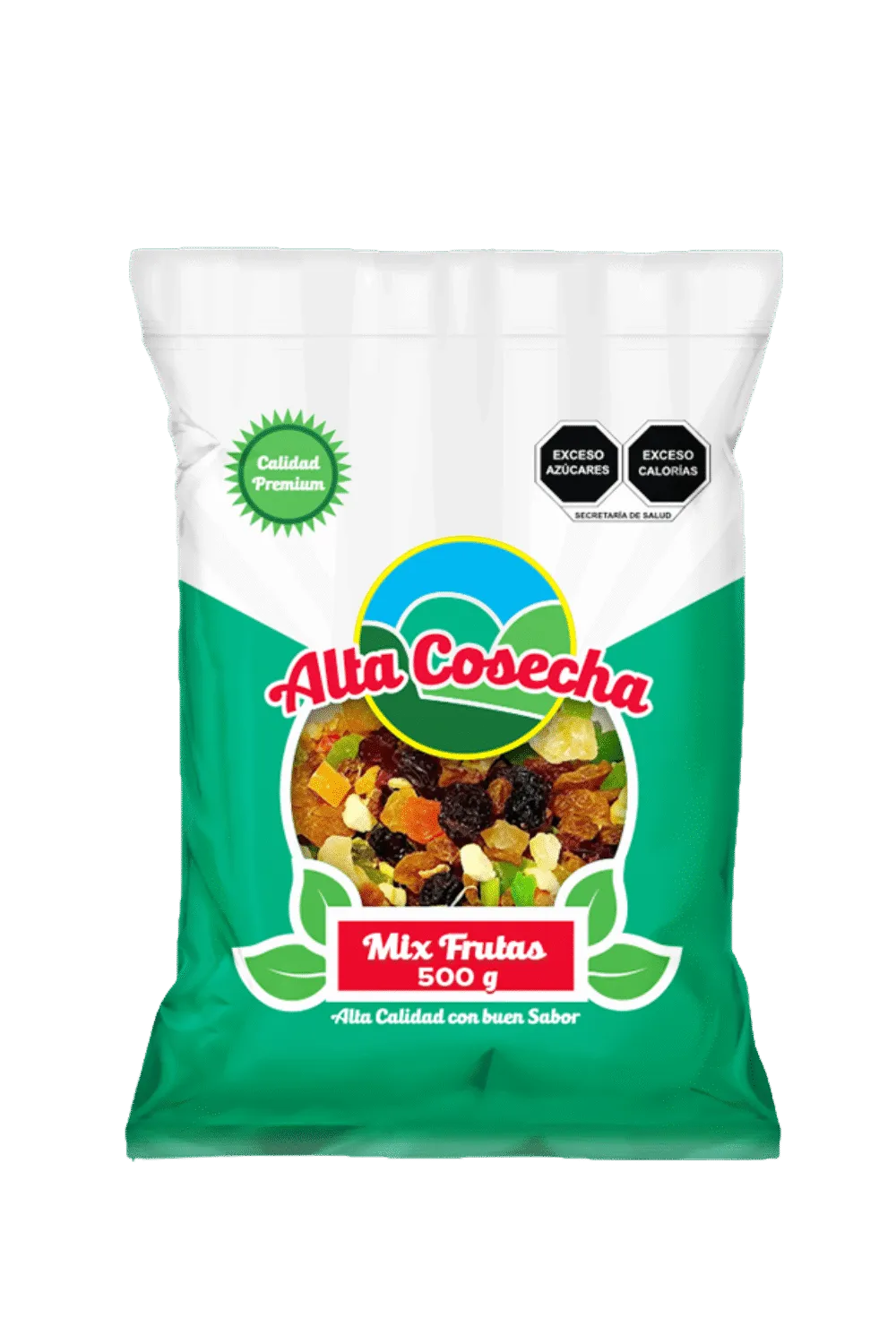 Alta Cosecha mixed dried fruits 500g bag product render