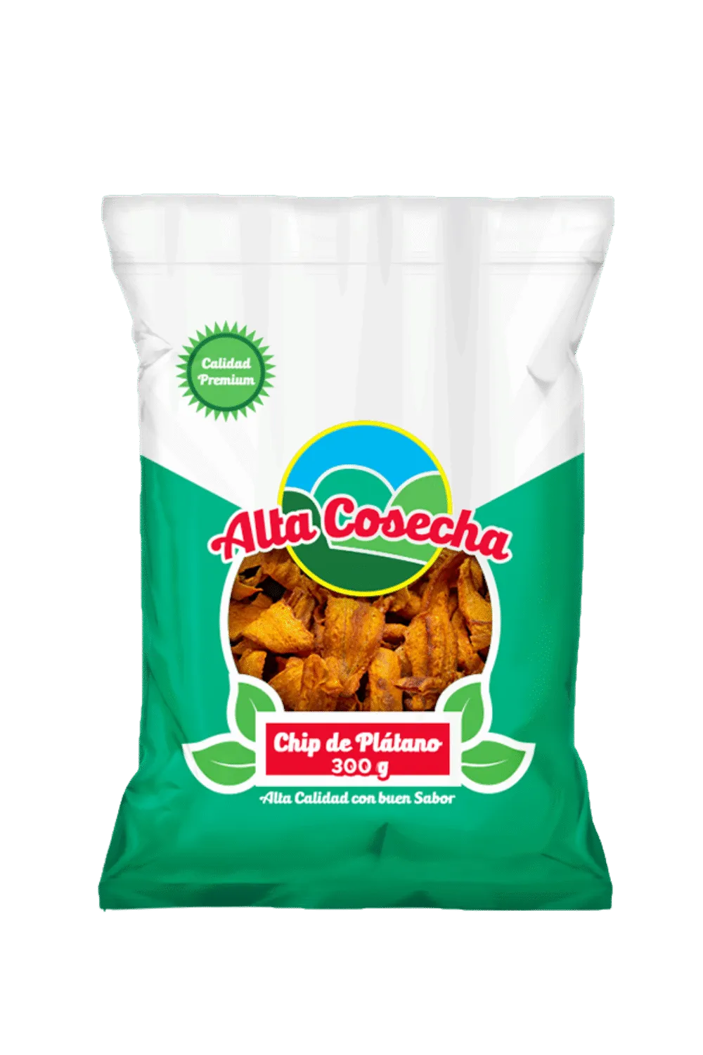 Alta Cosecha plantain chips 300g bag product render
