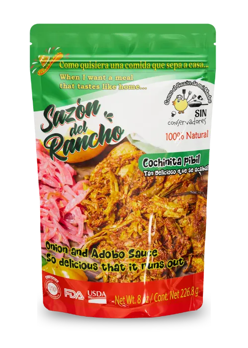 Sazón del Rancho Cochinita Pibil in adobo sauce pouch, 8oz
